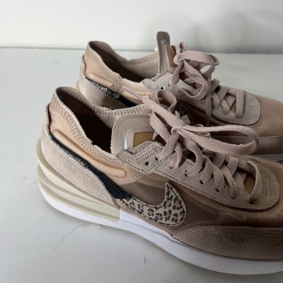 Nike Waffle One SE Shoes Women's Size 8 Fossil Stone Leopard Print DJ9776-200 - Picture 5 of 8